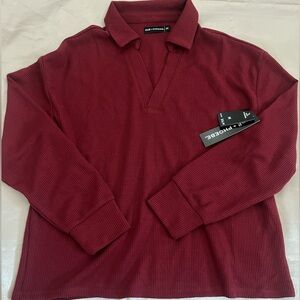 Long Sleeve Burgundy Top